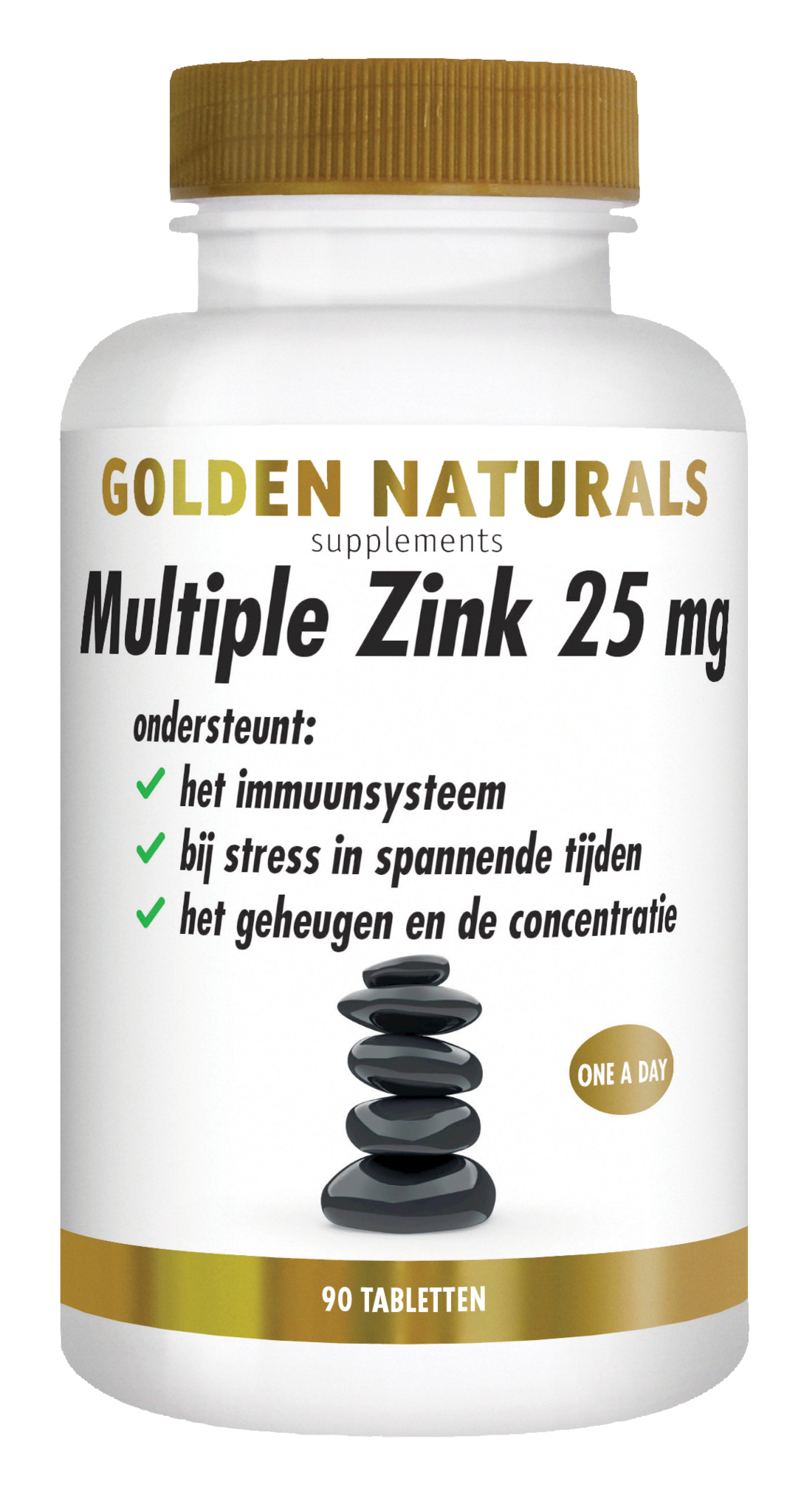 Golden Naturals Mehrfaches Zink 25 mg (90 Tab)