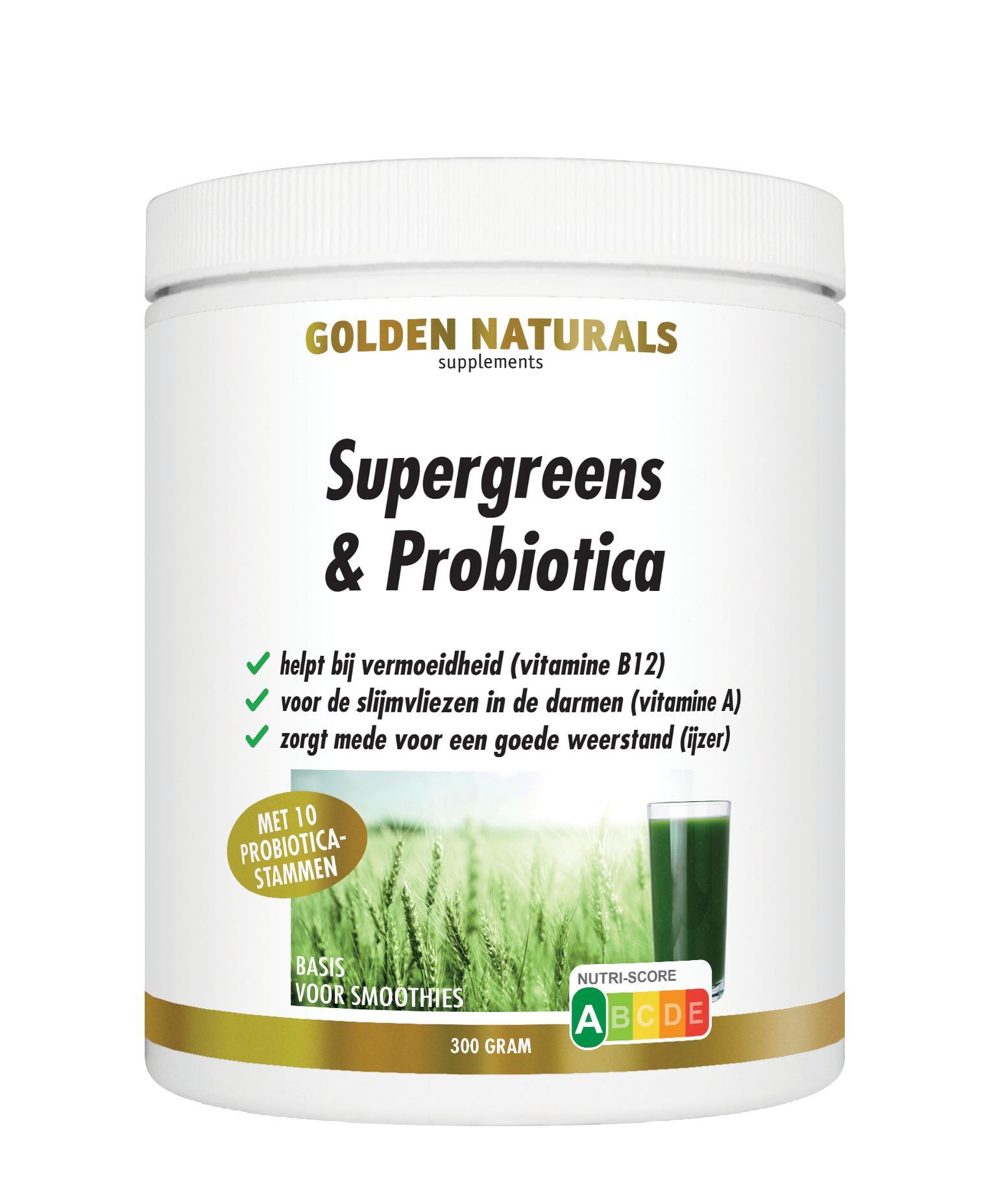 Golden Naturals Golden Naturals Supergreens und Probiotika (300 Gramm)