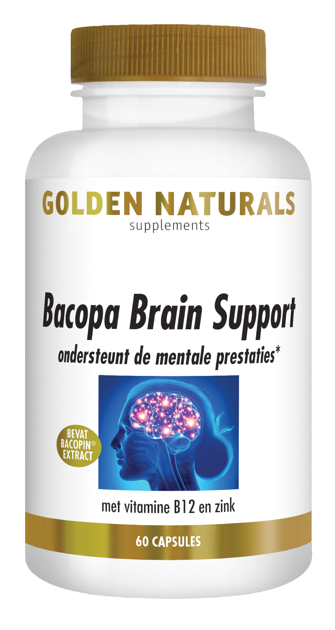 Golden Naturals Golden Naturals Bacopa Gehirnunterstützung (60 Kapseln)