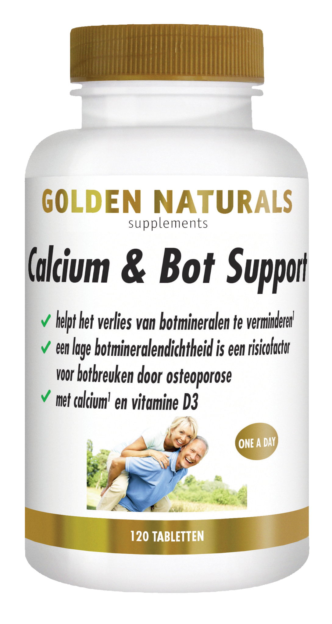 Golden Naturals Kalzium- und Knochenunterstützung (120 Tab)