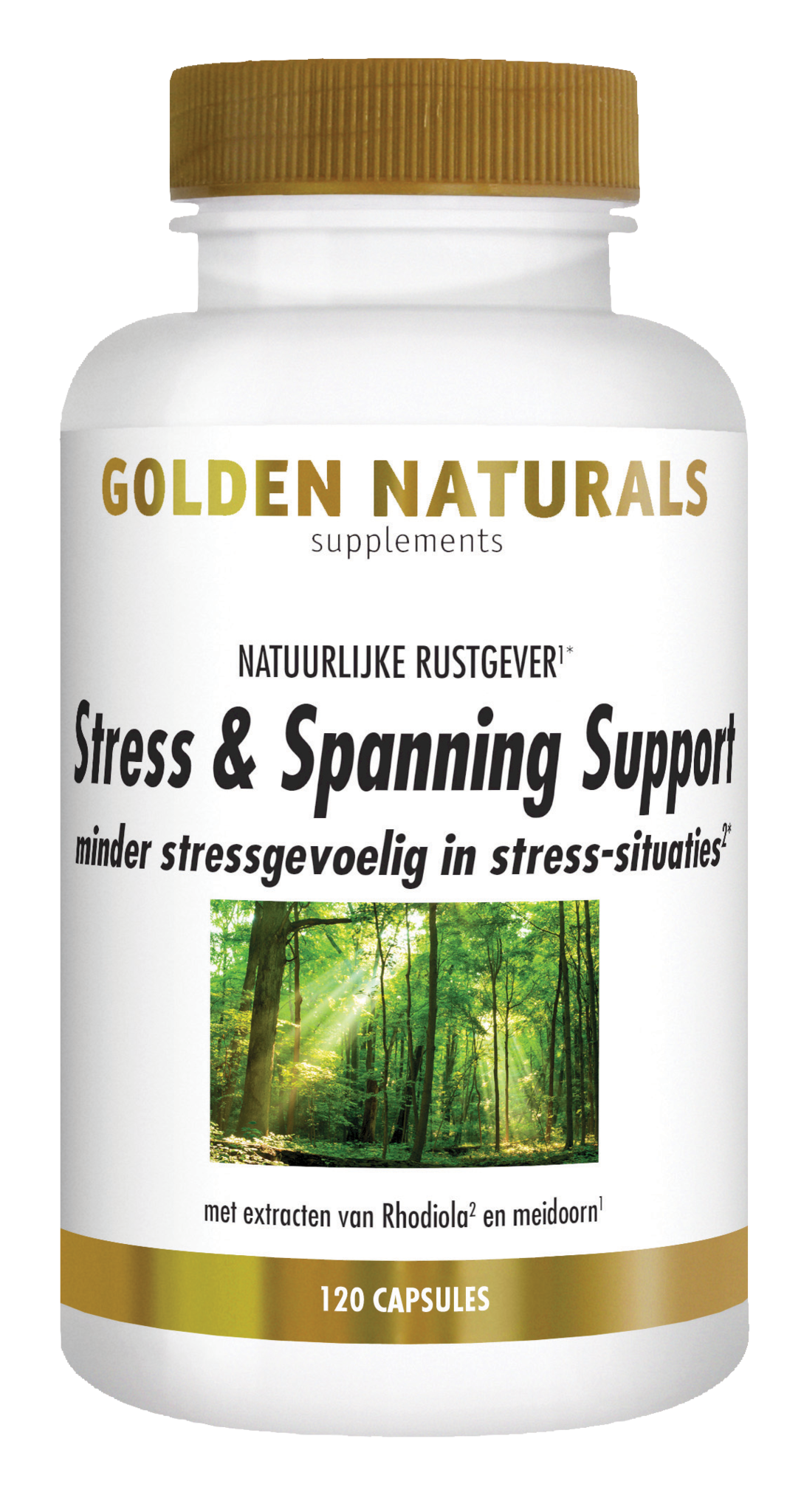 Golden Naturals Stress- und Anspannungsunterstützung (120 VCaps)