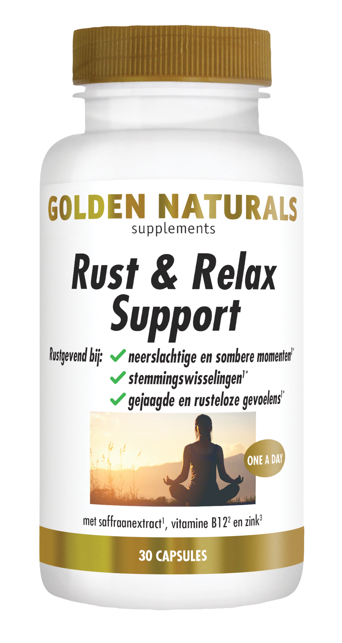 Golden Naturals Golden Naturals Unterstützung beim Ausruhen und Entspannen (30 vegetarische Kapseln)