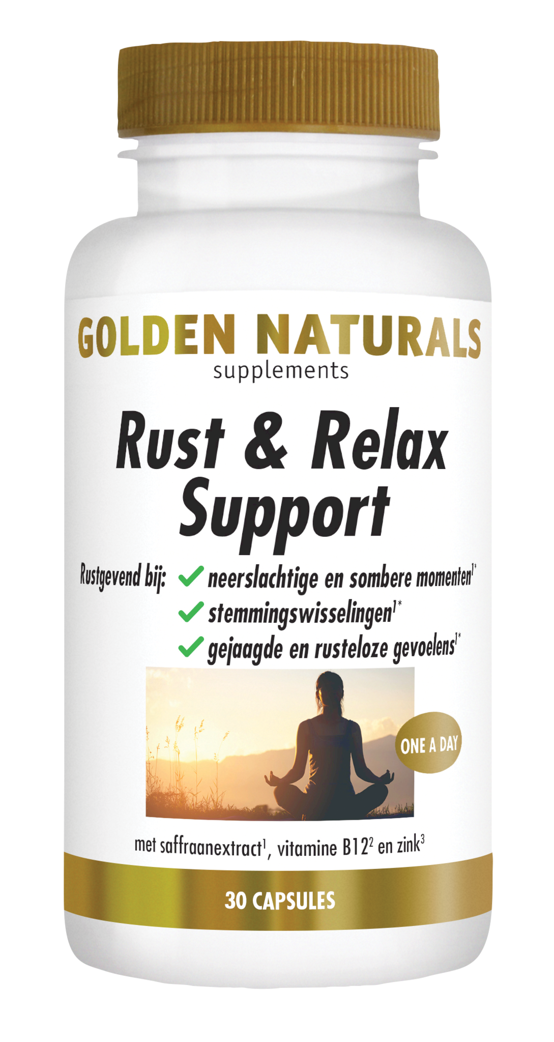 Golden Naturals Golden Naturals Unterstützung beim Ausruhen und Entspannen (30 VCaps)