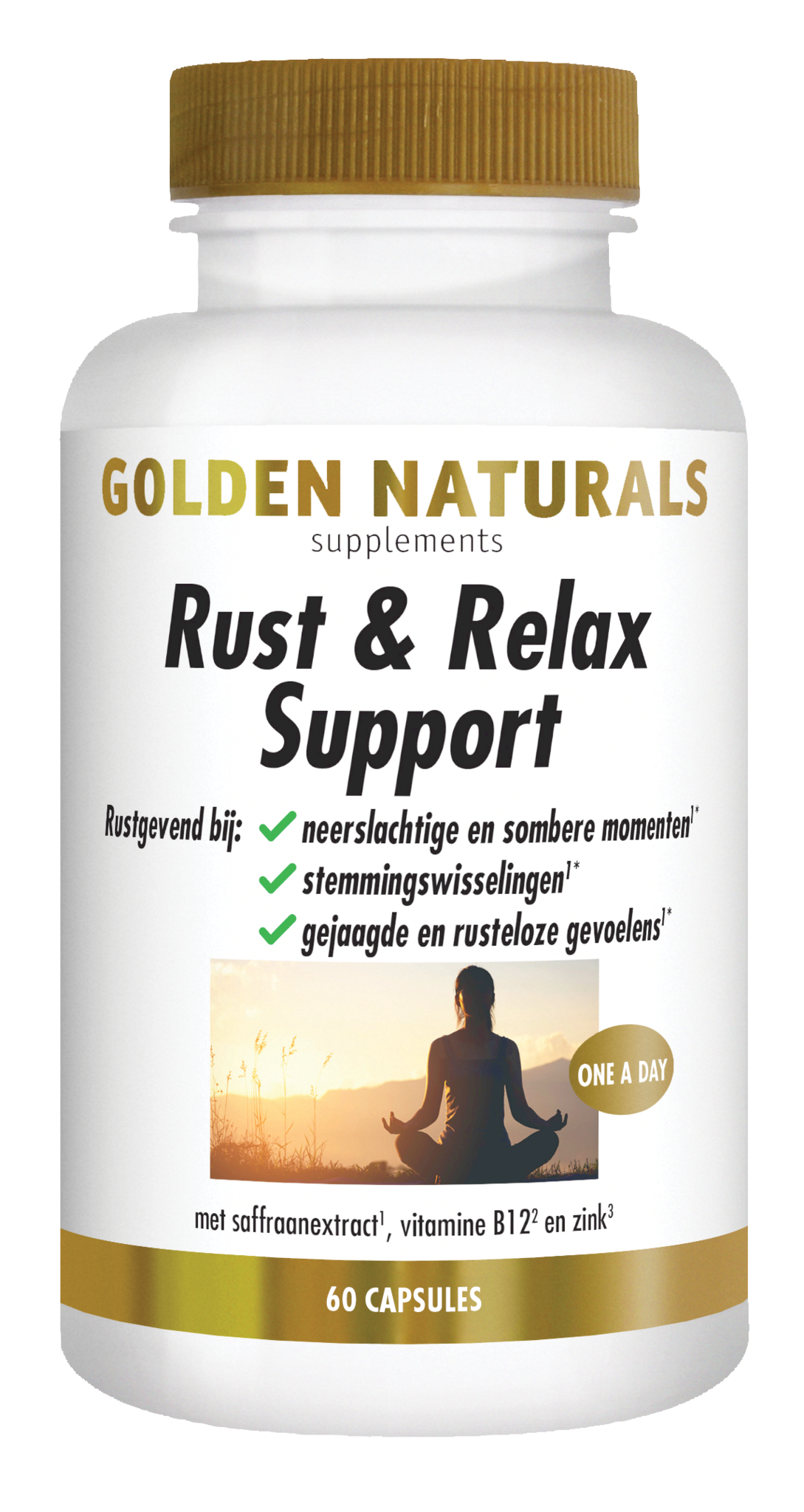 Golden Naturals Golden Naturals Unterstützung beim Ausruhen und Entspannen (60 vegetarische Kapseln)