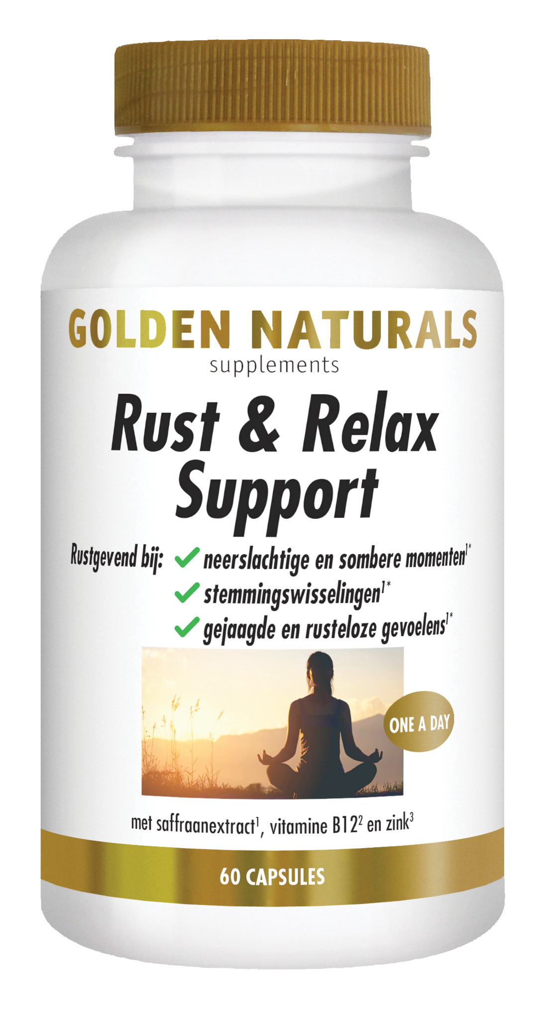 Golden Naturals Golden Naturals Unterstützung beim Ausruhen und Entspannen (60 VCaps)
