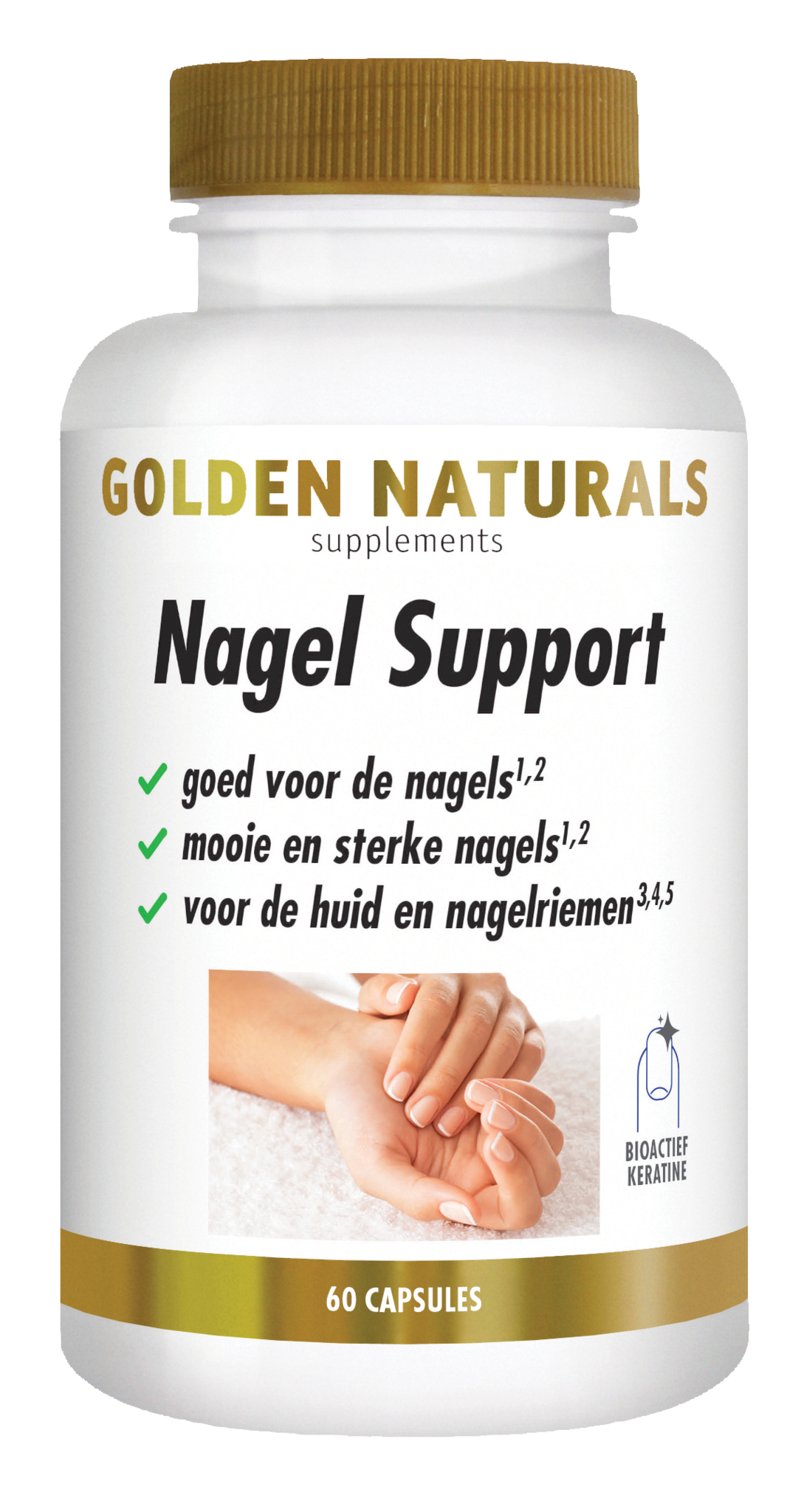 Golden Naturals Nagelunterstützung (60 VCaps)