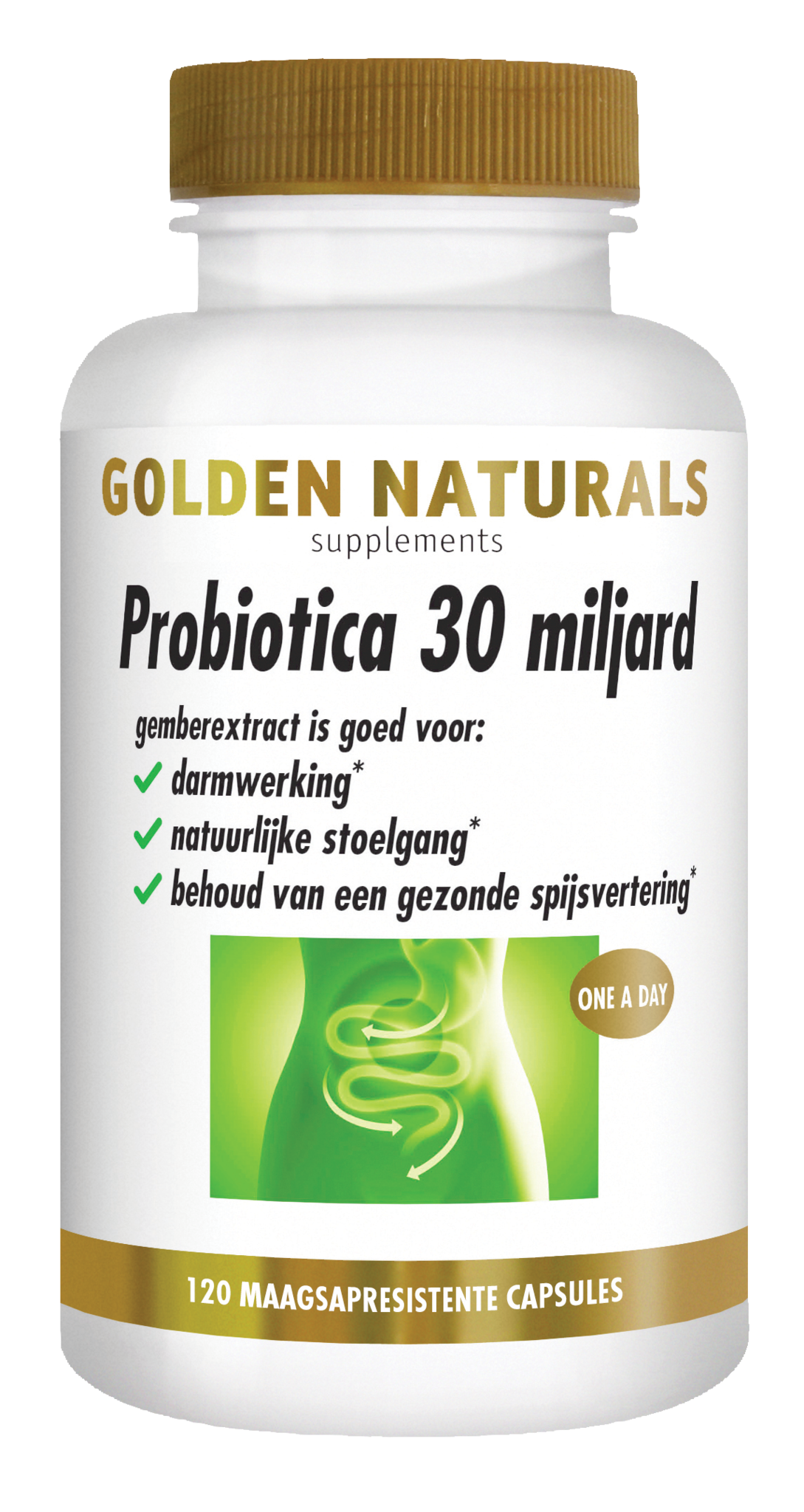 Golden Naturals Golden Naturals Probiotika 30 Milliarden (120 VCaps)