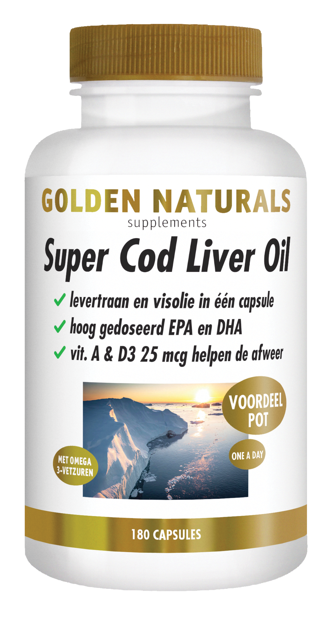 Golden Naturals Golden Naturals Super Lebertran (180 Kapseln)