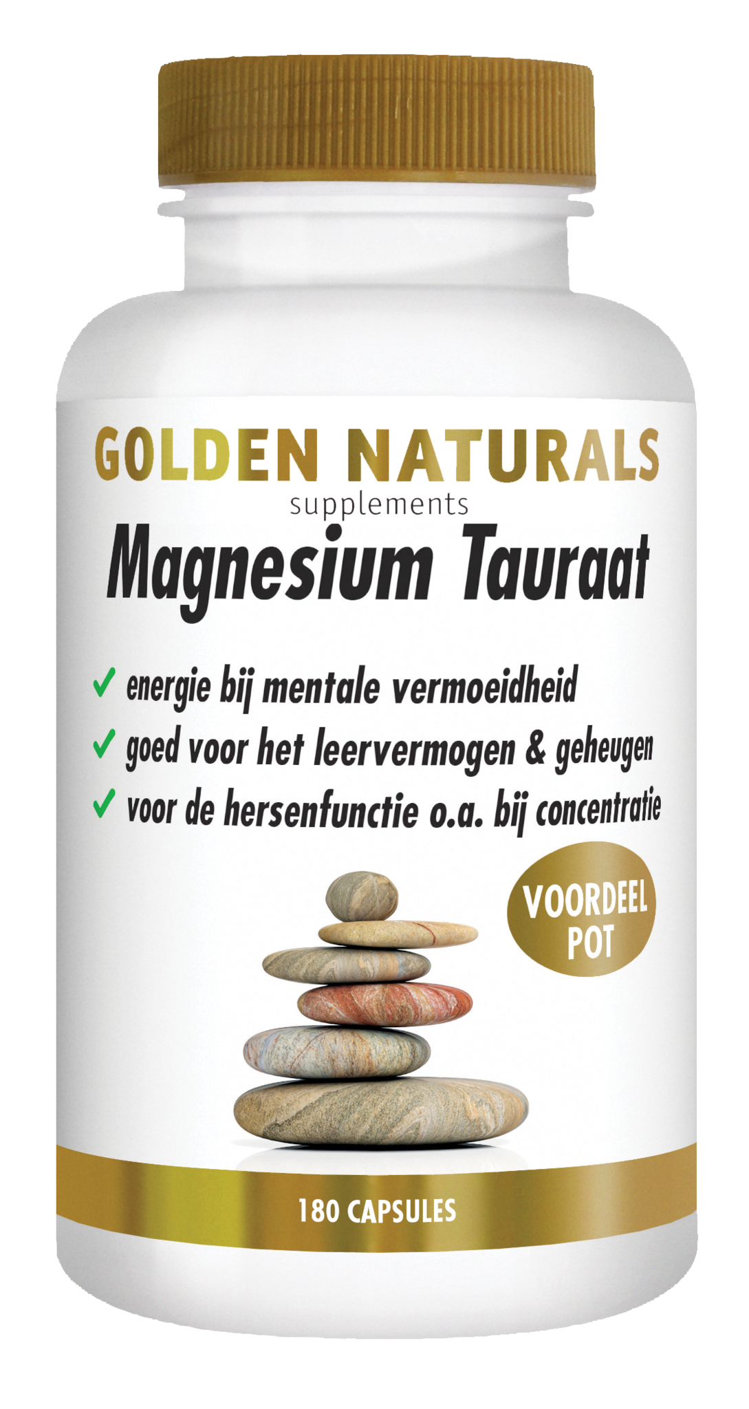 Golden Naturals Magnesiumtaurat (180 VCaps)