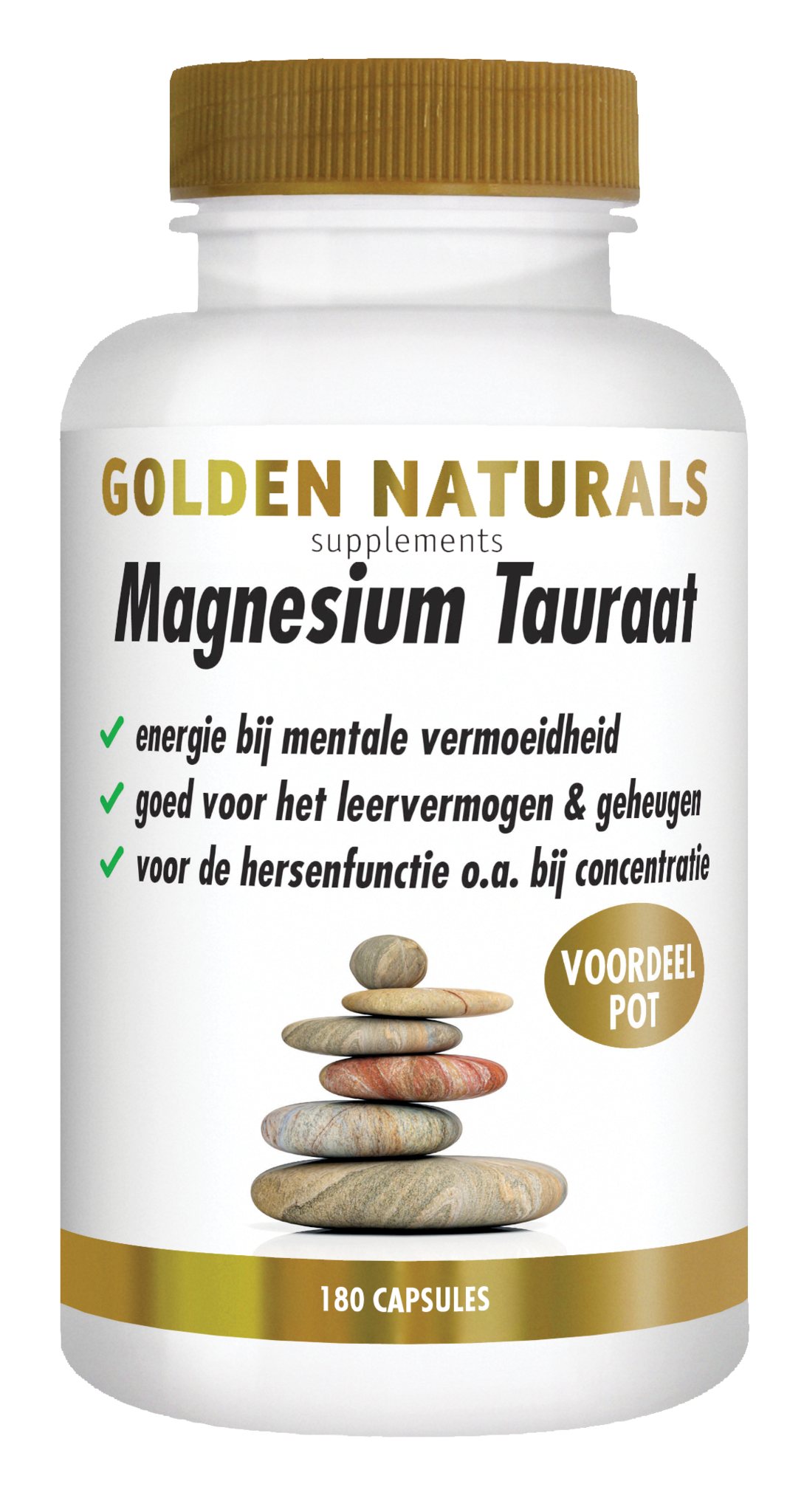 Golden Naturals Golden Naturals Magnesiumtaurat (180 vegetarische Kapseln)