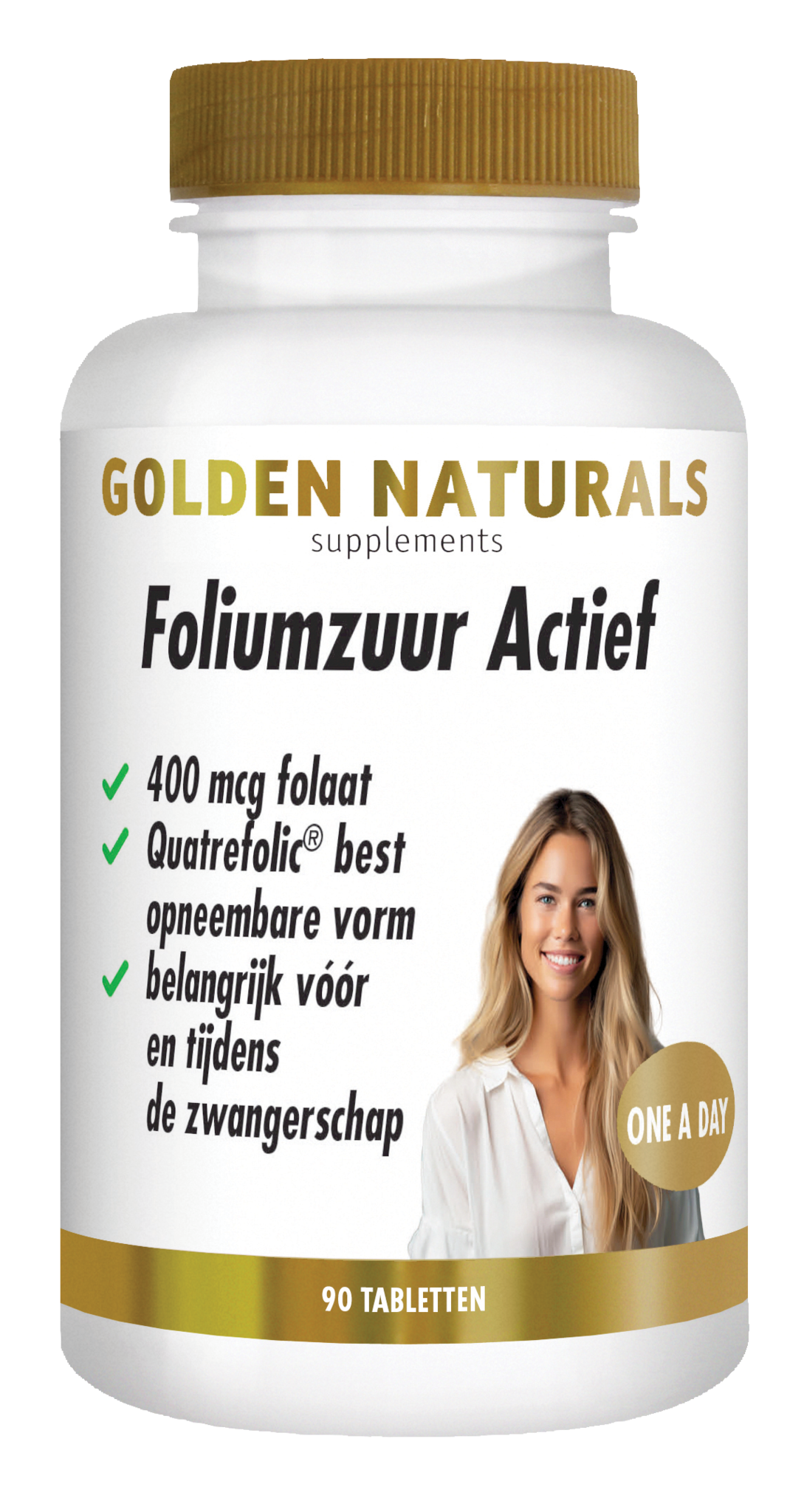 Golden Naturals Golden Naturals Folsäure aktiv (90 vegetarische Kapseln)