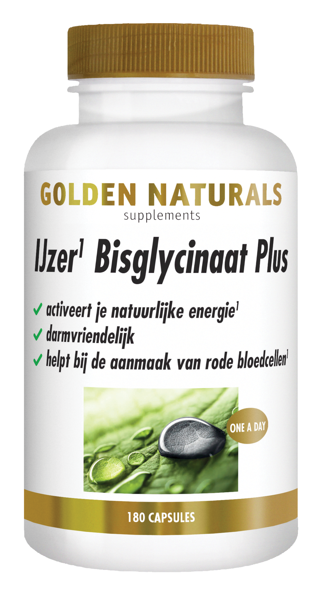 Golden Naturals Eisenbisglycinat plus (180 VCaps)