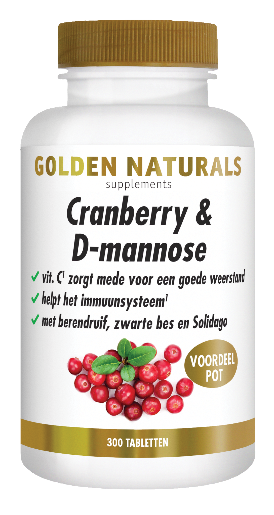 Golden Naturals Cranberry & D-Mannose (300 Tab)
