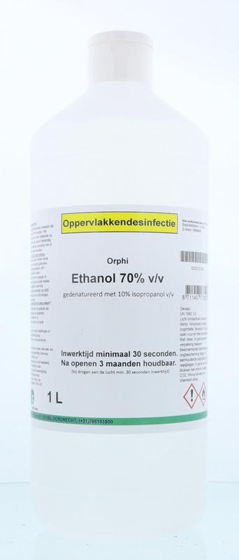 Orphi Alkohol Ethanol 70% denaturiert 10% 1000 Ml 1000 Ml