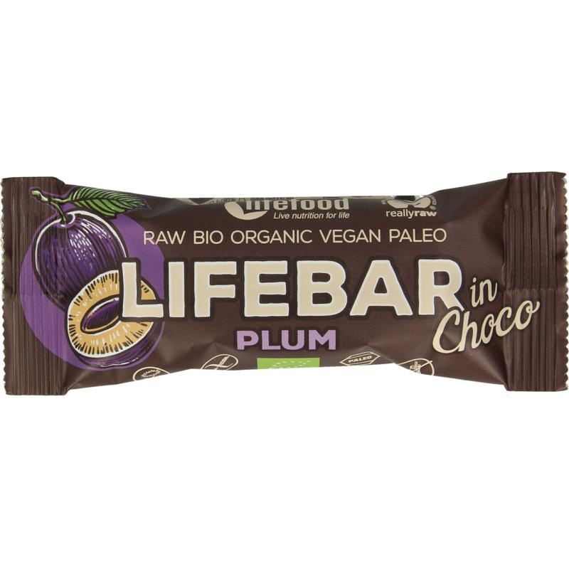 Lifefood Lifebar Inchoco Pflaume/Pflaume bio 40 Gramm