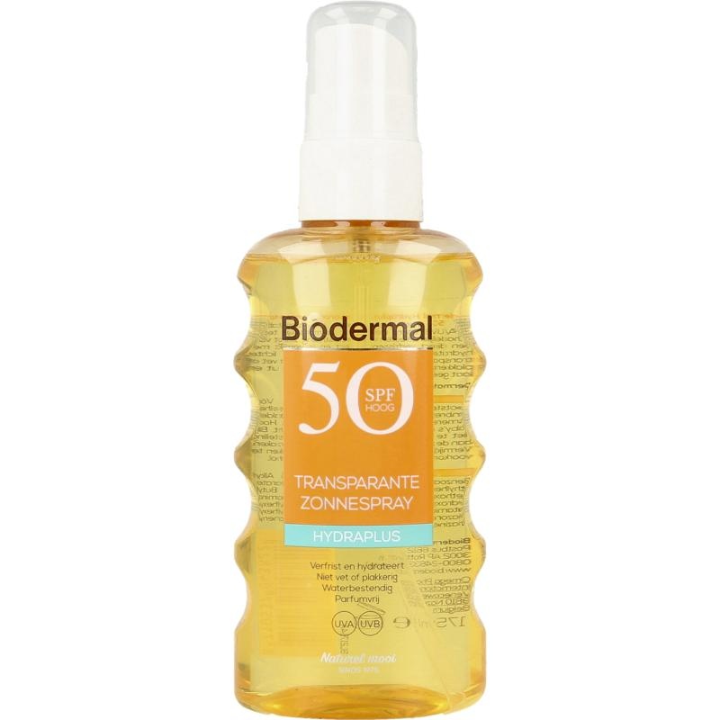 Biodermal Hydra plus transparentes Sonnenspray SPF50 175 Ml
