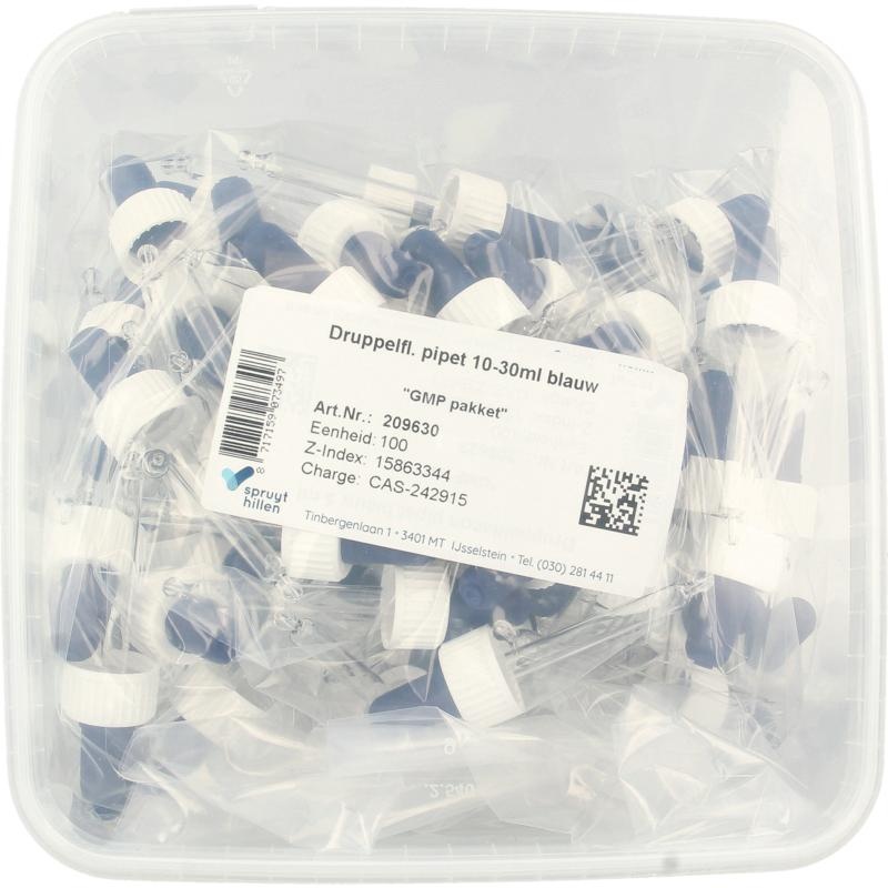 Spruyt Hillen Spruyt Hillen Tropfflaschenpipette 10-30 Ml bl 100 Stck 100 Stück