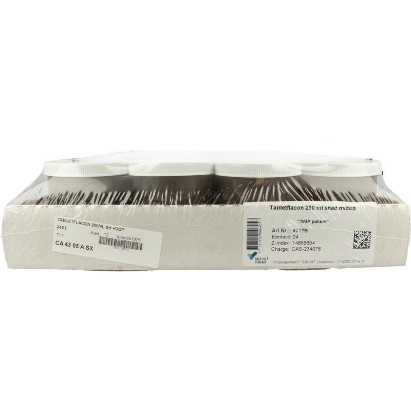 Spruyt Hillen Tabflasche 250 Ml Schatten mit Verschluss 24 Stück