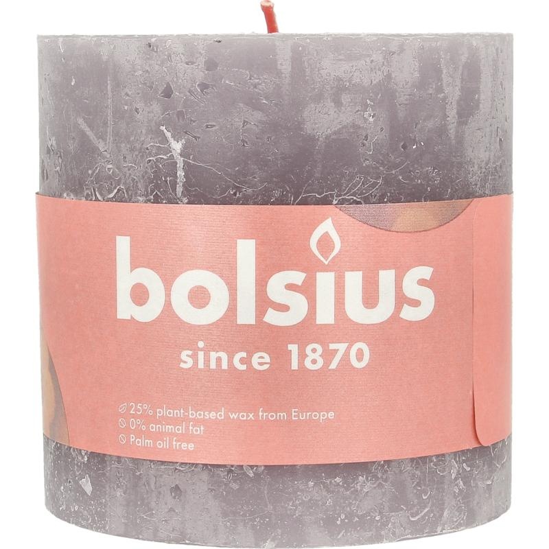 Bolsius Bolsius Glänzen Sie rustikale Kerze mit mattiertem Lavendel 1 Stück