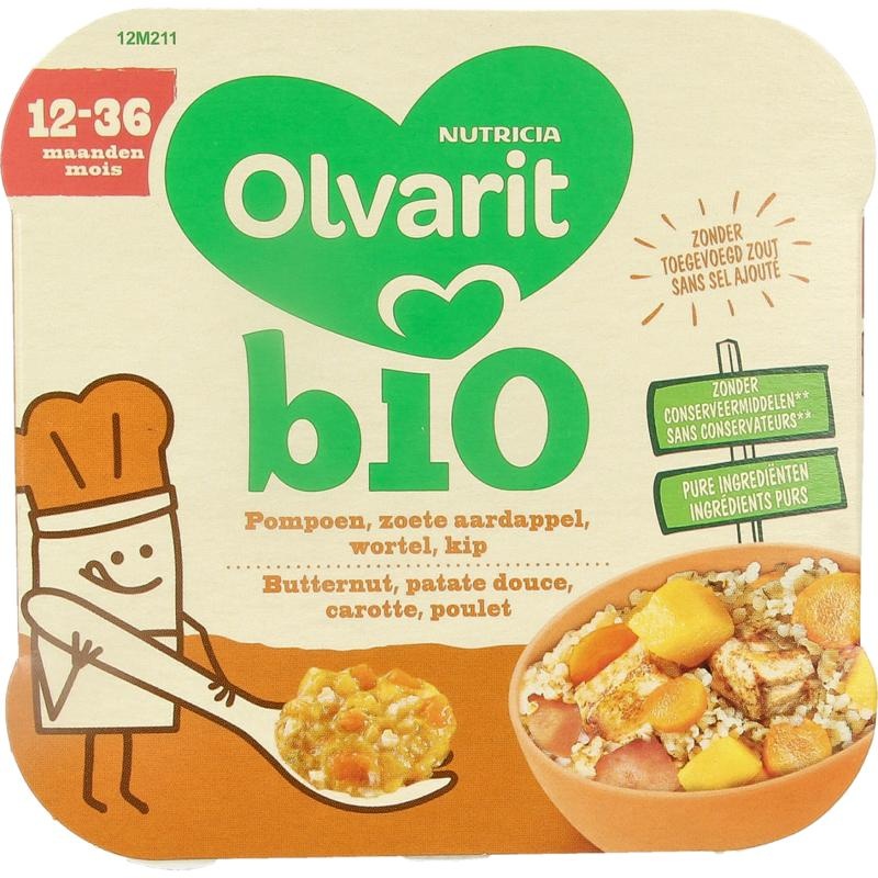 Olvarit Kürbis Süsskartoffel Huhn 12M211 230 Gramm