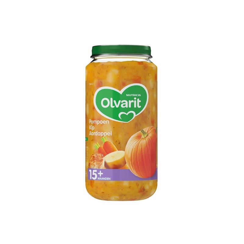 Olvarit Kürbis Hühnchen Kartoffel 15M12 250 Gramm