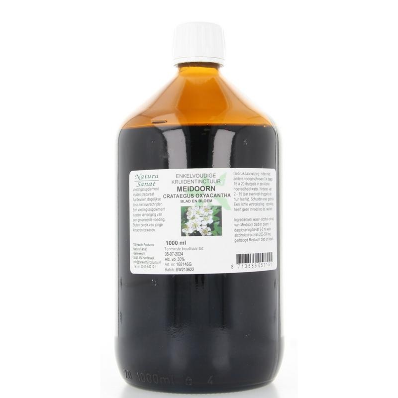 Natura Sanat Crataegus oxyacantha / Weissdorn Tinktur 1 Liter