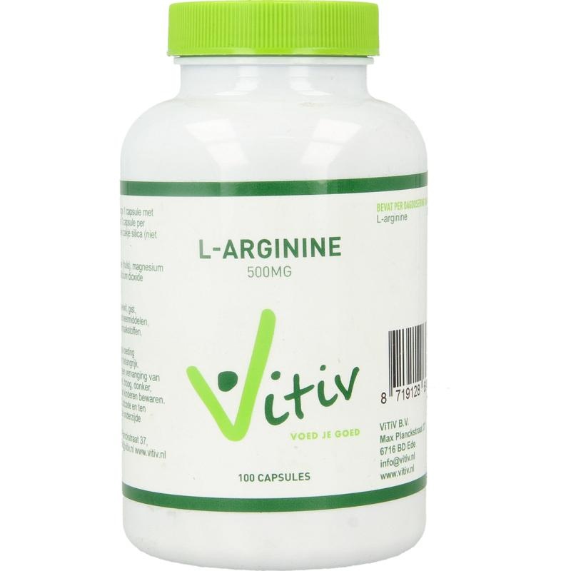 Vitiv L-Arginin 500 mg 100 Caps