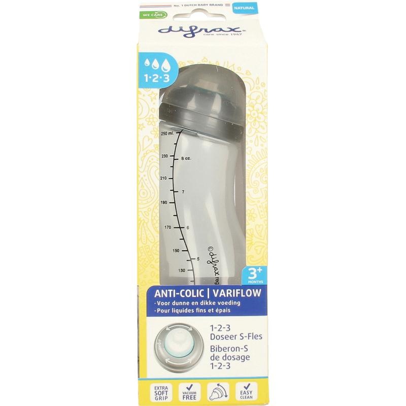 Difrax S-Flasche natürlich 1 2 3 Dosis 250 Ml 250 Ml