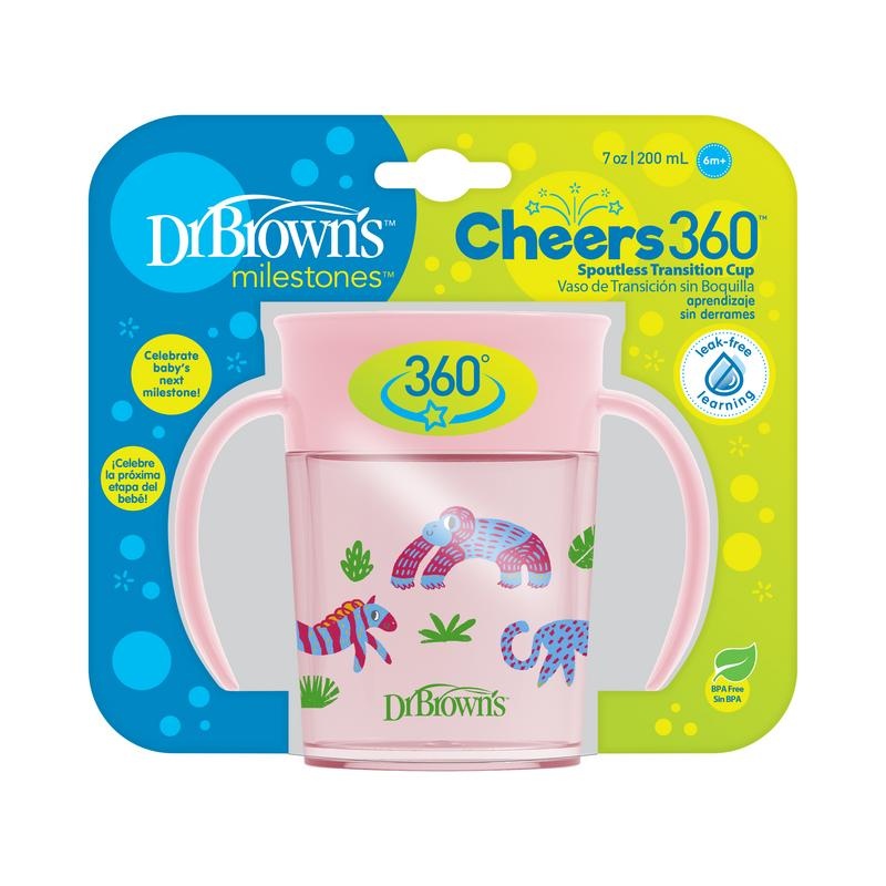 Dr Brown's Dr Brown's Cheers 360 Becher rosa 200Ml 1 Stück