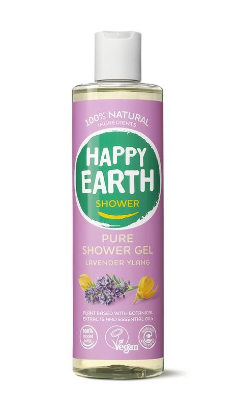 Happy Earth Reines Duschgel Lavendel Ylang 300 Ml