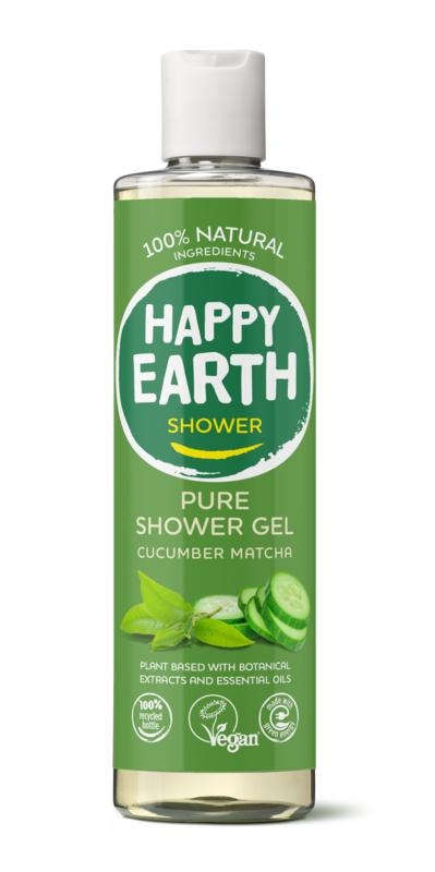 Happy Earth Happy Earth Reines Duschgel Gurke Matcha 300 Ml