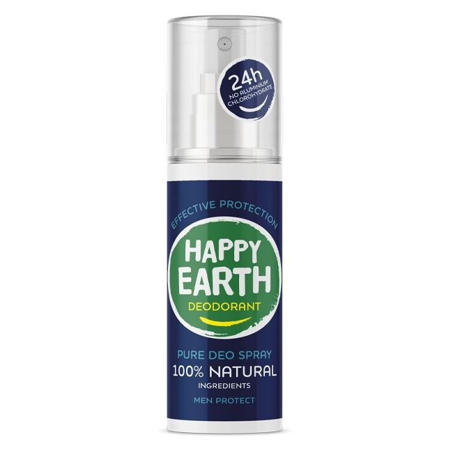 Happy Earth Happy Earth Reines Deospray Herren Protect 100 Ml