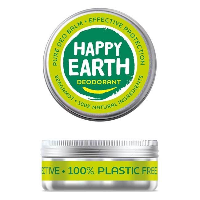 Happy Earth Reiner Deobalsam Bergamotte 45 Gramm