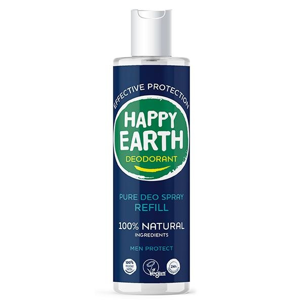 Happy Earth Happy Earth Reines Deospray Herren Protect Nachfüllpackung 300 Ml