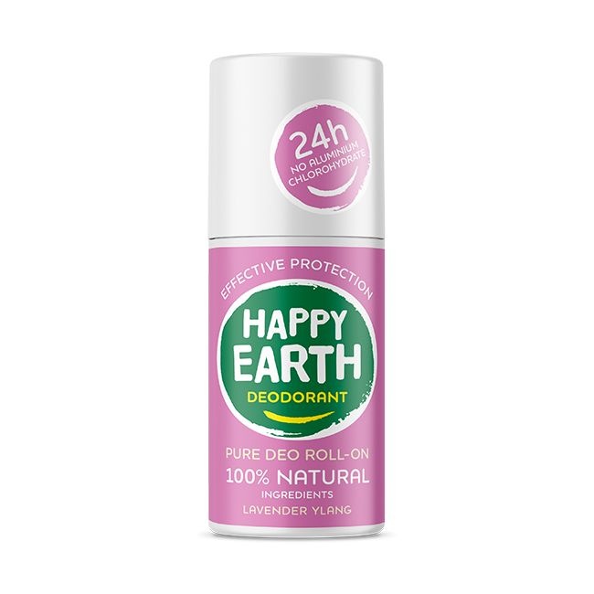 Happy Earth Pure Deo-Rolle auf Lavendel-Ylang 75 Ml