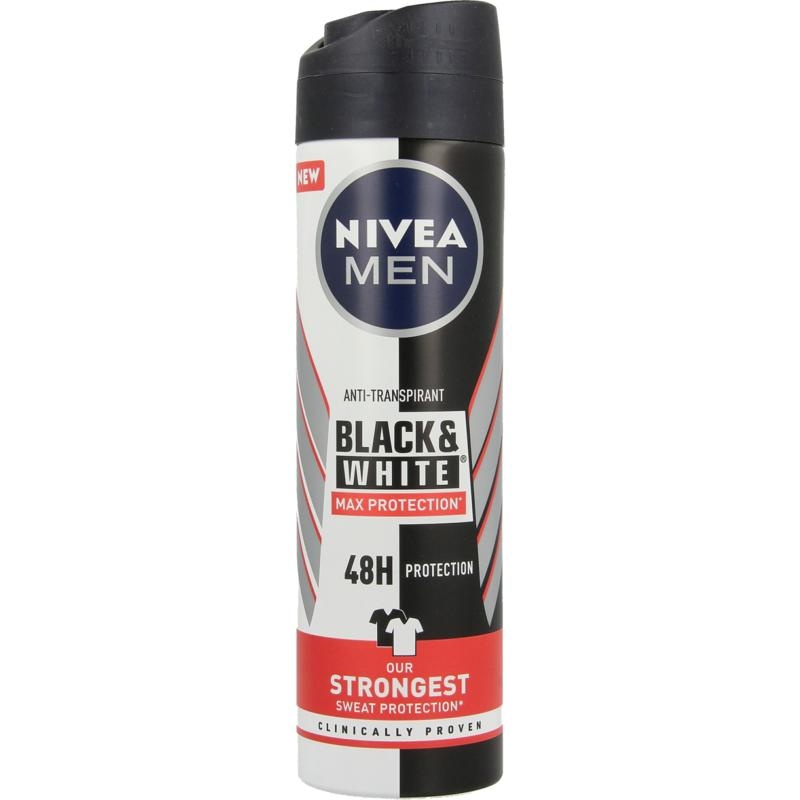 Nivea Nivea Herren Deospray schwarz & weiss max protection 150 Ml