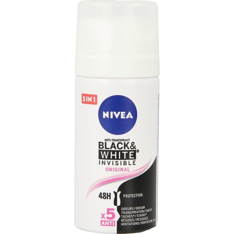 Nivea Männer Deodorant Spray schwarz & weiss Mini 35 Ml