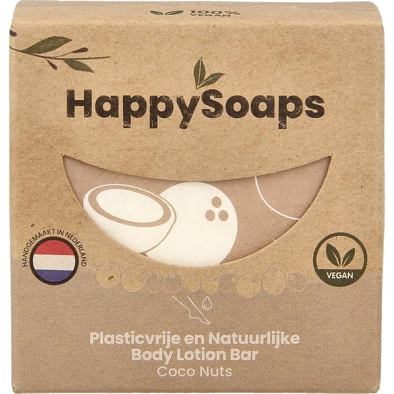 Happysoaps Happysoaps Body Lotion Bar Kokosnuss 65 gr