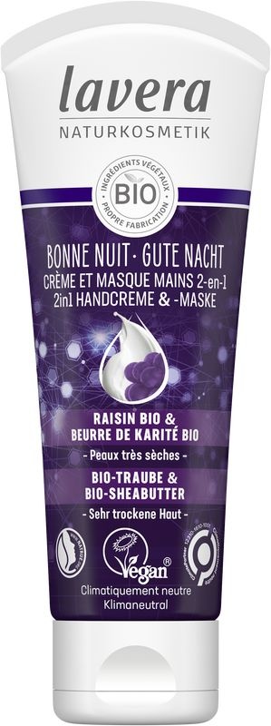 Lavera Lavera Goodnight 2 in 1 HandCreme & Maske FR-DE 75 Ml