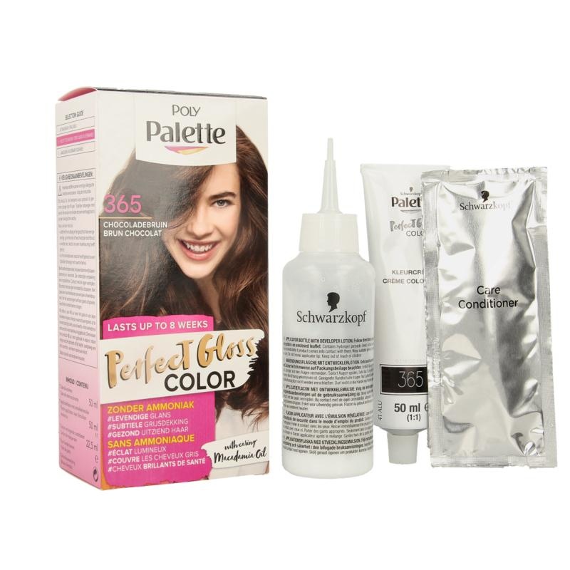 Poly Haarfärbemittel 365 dunkle Schokolade 1 Set