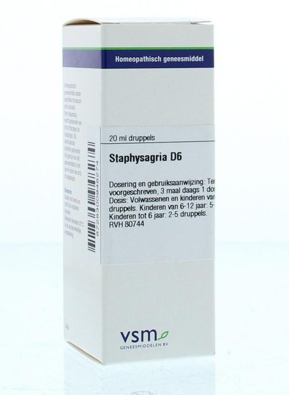 VSM VSM Staphysagria D6 20 ml 20 ml