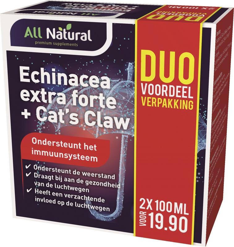 All Natural Echinacea extra forte + Katzenkralle 200 Ml