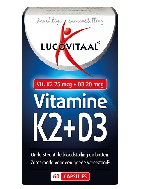 Lucovitaal Lucovitaal Vitamin K2 + D3 60 Caps