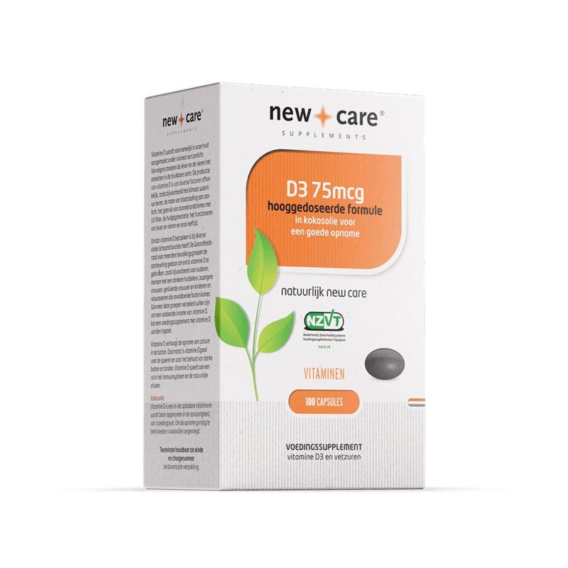 New Care Vitamin D3 75µg (100 Caps)