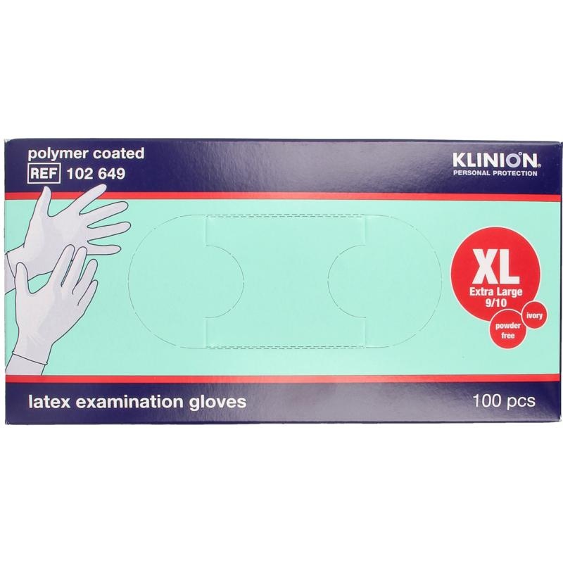 Klinion Untersuchungshandschuh Prot Latex XL puderfrei 100 Stück