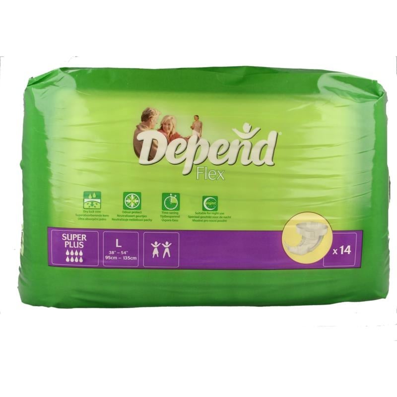 Depend Flex super + L 14 Stk