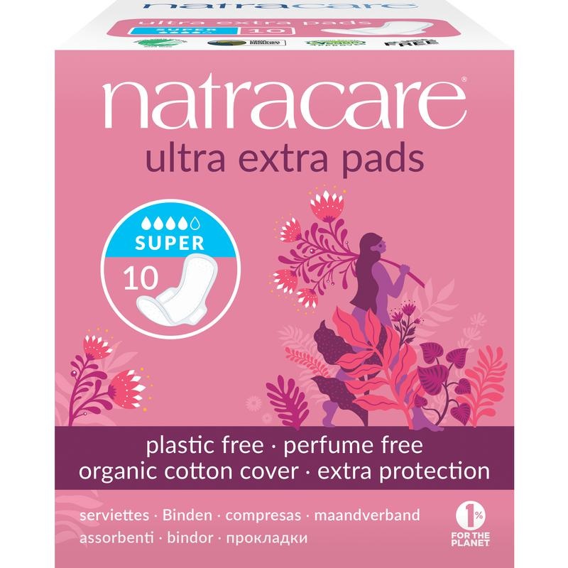Natracare Damenbinden ultra extra super 10 Stück