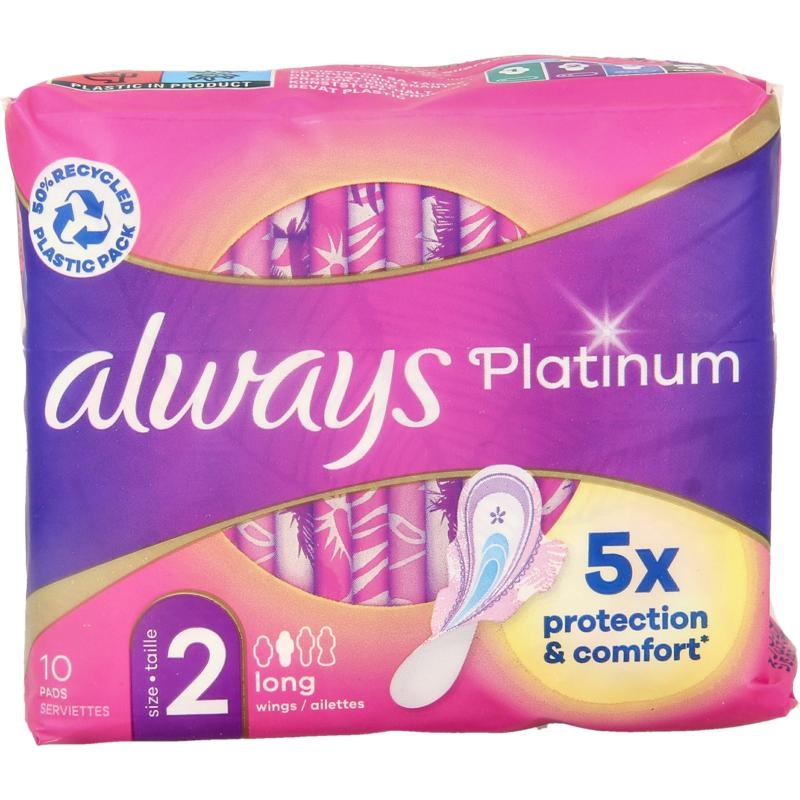 Always Always Damenbinde Platin ultra lang 10 Stk 10 Stück