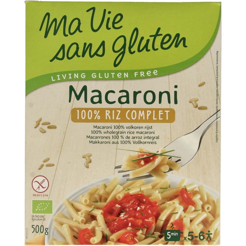 Ma Vie Sans Vollkornreis Makkaroni glutenfrei Bio 500 Gramm