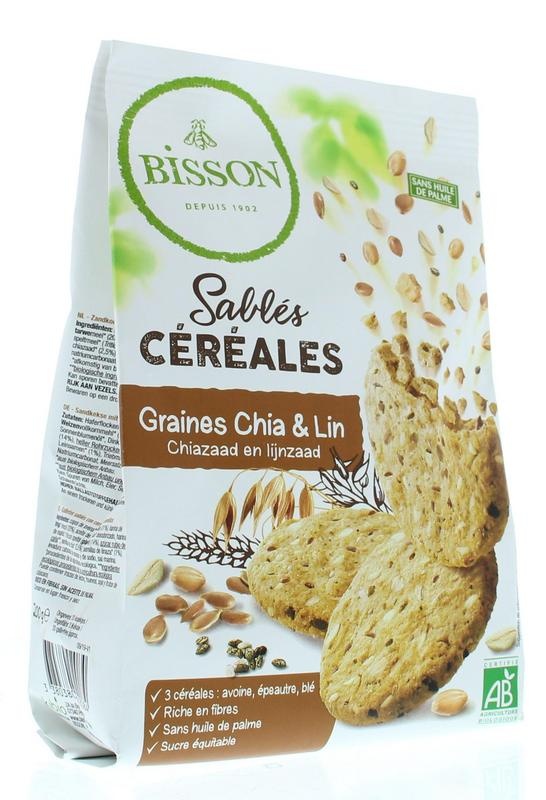 Bisson Shortbread Chia & Flachs 200 Gramm 200 Gramm
